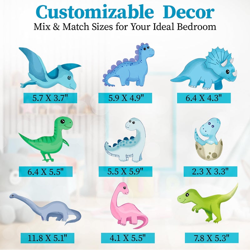 LIDERSTAR Dinosaur Room Decor Glow in The Dark Dinosaur Wall Decals for Boys Bedroom  Kids Wall Stickers Birthday Christmas Gift for Toddler. Dino Wall Decals for Nursery Room Dinosaur Toys - Image 5